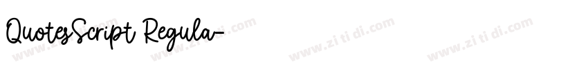 QuotesScript Regula字体转换